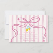 Mariage Merci citron rose (Devant)