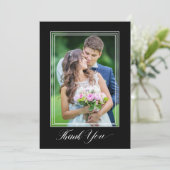 Mariage Merci Élégant Script 2 Merci photo (Debout devant)