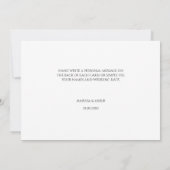 Mariage Merci Floral Botanique (Dos)