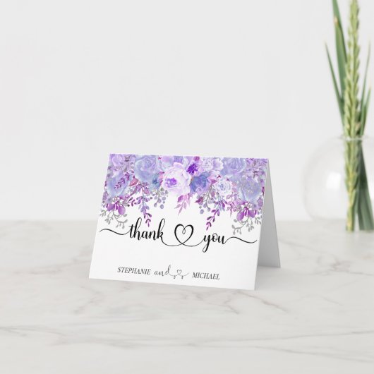 Mariage Merci Floral Purple Lavande (Devant)