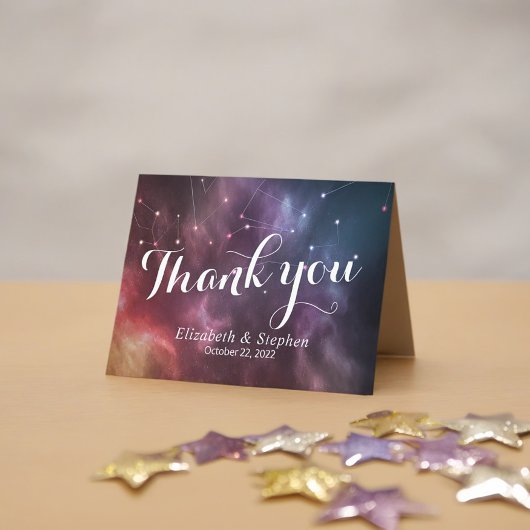 Mariage Merci Galaxy Star Nebula Constellation