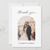 Mariage Merci moderne Arche photo Code QR (Devant)