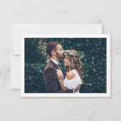 MARIAGE MERCI noir calligraphie d'encre photo (Dos)