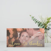 Mariage Merci or superposer Cartes photos (Debout devant)