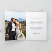 Mariage Merci photo aquarelle Floral (Intérieur)