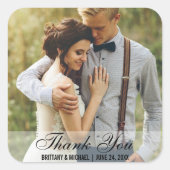 Mariage Merci Photo Favoriser Stickers S (Devant)