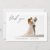 Mariage Merci photo minimaliste (Devant)