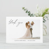 Mariage Merci photo minimaliste (Debout devant)