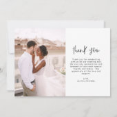 Mariage Merci photo minimaliste (Dos)