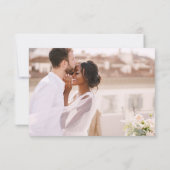 Mariage Merci photo minimaliste Élégant (Dos)