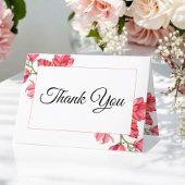 Mariage Merci rose blanc Floral