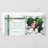 Mariage merci rubans cartes photos (Devant / Derrière)