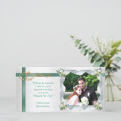 Mariage merci rubans cartes photos (Debout devant)