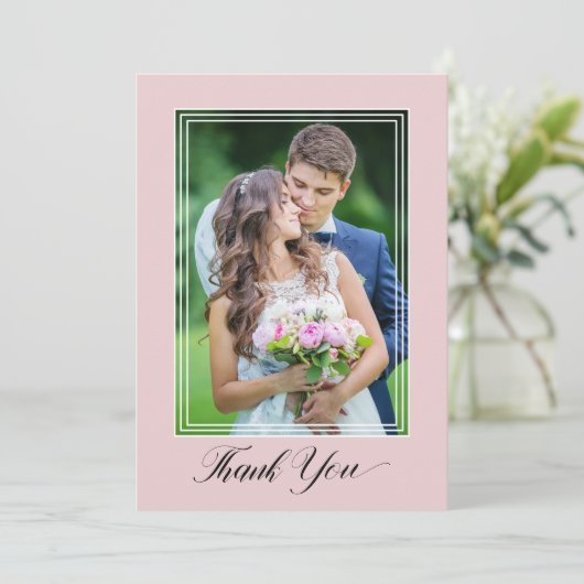 Mariage Merci Script 2 Photo Merci rose (Debout devant)