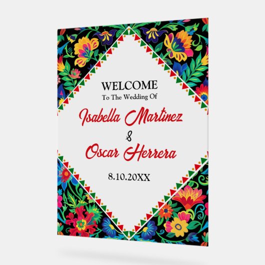 Mariage mexicain coloré (Angle)