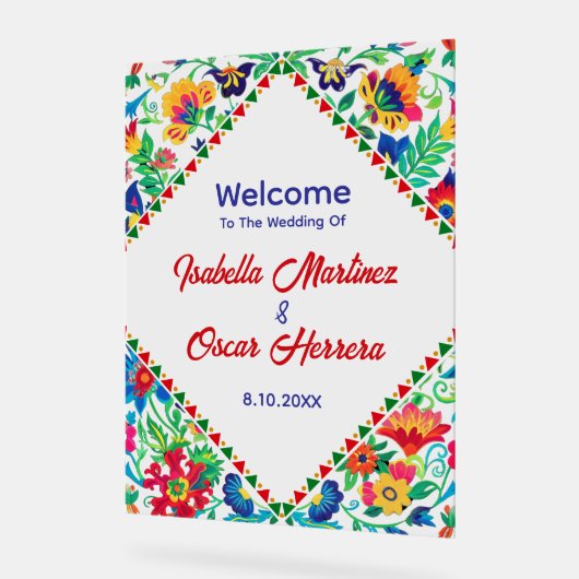 Mariage mexicain coloré chic (Angle)