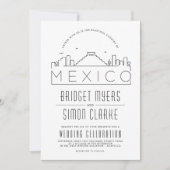 Mariage mexicain | Invitation Skyline (Devant)