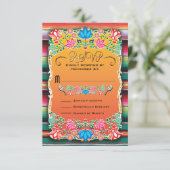 Mariage mexicain Rug et Floral RSVP (Debout devant)