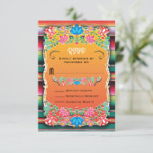 Mariage mexicain Rug et Floral RSVP (Debout devant)
