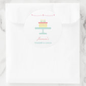 Mariage mignon blanc Cake Business Sticker ÉTIQUET (Sac)