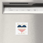 Mariage militaire Enregistrer la date Magnet perso (In Situ (Lave-vaisselle))