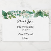 Mariage Mini Liquor Bottle Étiquettes (Étiquettes simples)