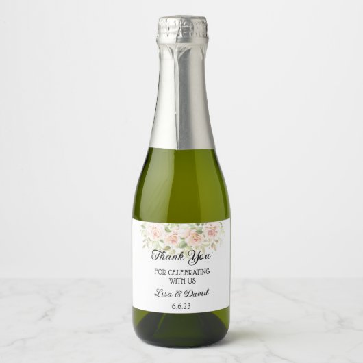 Mariage Mini Sparkling Wine Bottle Étiquette (Devant)