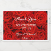 Mariage Mini Sparkling Wine Bottle Étiquette (Étiquettes simples)