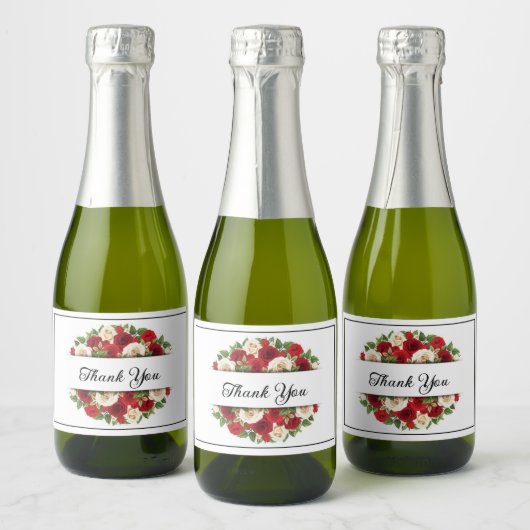 Mariage Mini Sparkling Wine Bottle Étiquette (Bouteilles)