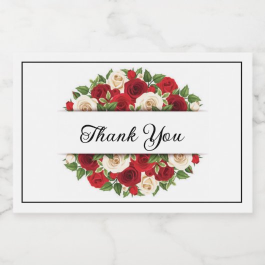 Mariage Mini Sparkling Wine Bottle Étiquette (Étiquettes simples)