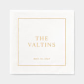 Mariage minimal de typographie simple (Recto)