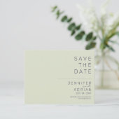 Mariage minimal Enregistrer les cartes de dates (Debout devant)