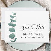 Mariage Minimal Eucalyptus Enregistrer La Carte Da
