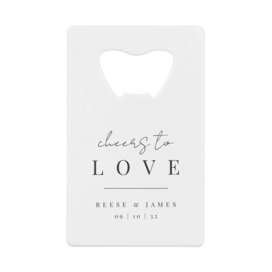 Mariage minimal moderne à l'amour (Devant)