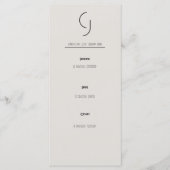 Mariage minimaliste Art Déco Invitation principal (Devant)