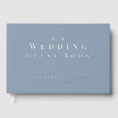 Mariage Minimaliste Bleu Poussiéreux (Recto)