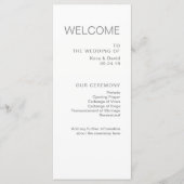 Mariage minimaliste chic | Programme Grey (Devant)
