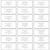 Mariage minimaliste classique Étiquette de adresse (Devant)