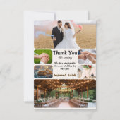 Mariage minimaliste classique note W Carte de reme (Devant)