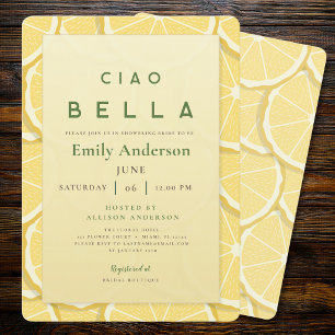 Mariage minimaliste d'Amalfi Invitation Ciao Bel