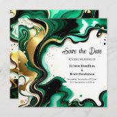 Mariage minimaliste Enregistrer la carte de date (Devant / Derrière)