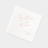 Mariage minimaliste "Ensemble comme un" (Gauche)