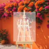 Mariage minimaliste moderne à effet givré