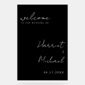 Mariage minimaliste moderne Accueil (Recto)