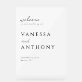 Mariage minimaliste moderne Accueil (Recto)