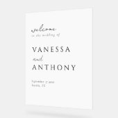 Mariage minimaliste moderne Accueil (Angle)