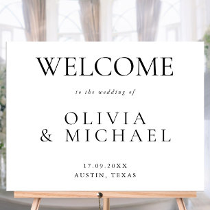 Mariage minimaliste moderne Accueil