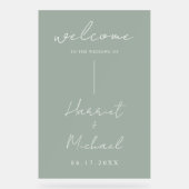 Mariage minimaliste moderne Accueil (Recto)