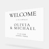 Mariage minimaliste moderne Accueil (Angle)