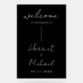 Mariage minimaliste moderne Accueil (Recto)